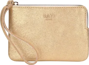 Genuine Leather 4.5 x 6.5 Wristlet Purse for Women, Evening Wristlet Pouch Clutch Bag
