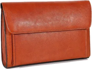 Genuine Leather Men Clutch Bags Purse Handbags Business Zipper Wallet Travel Bag