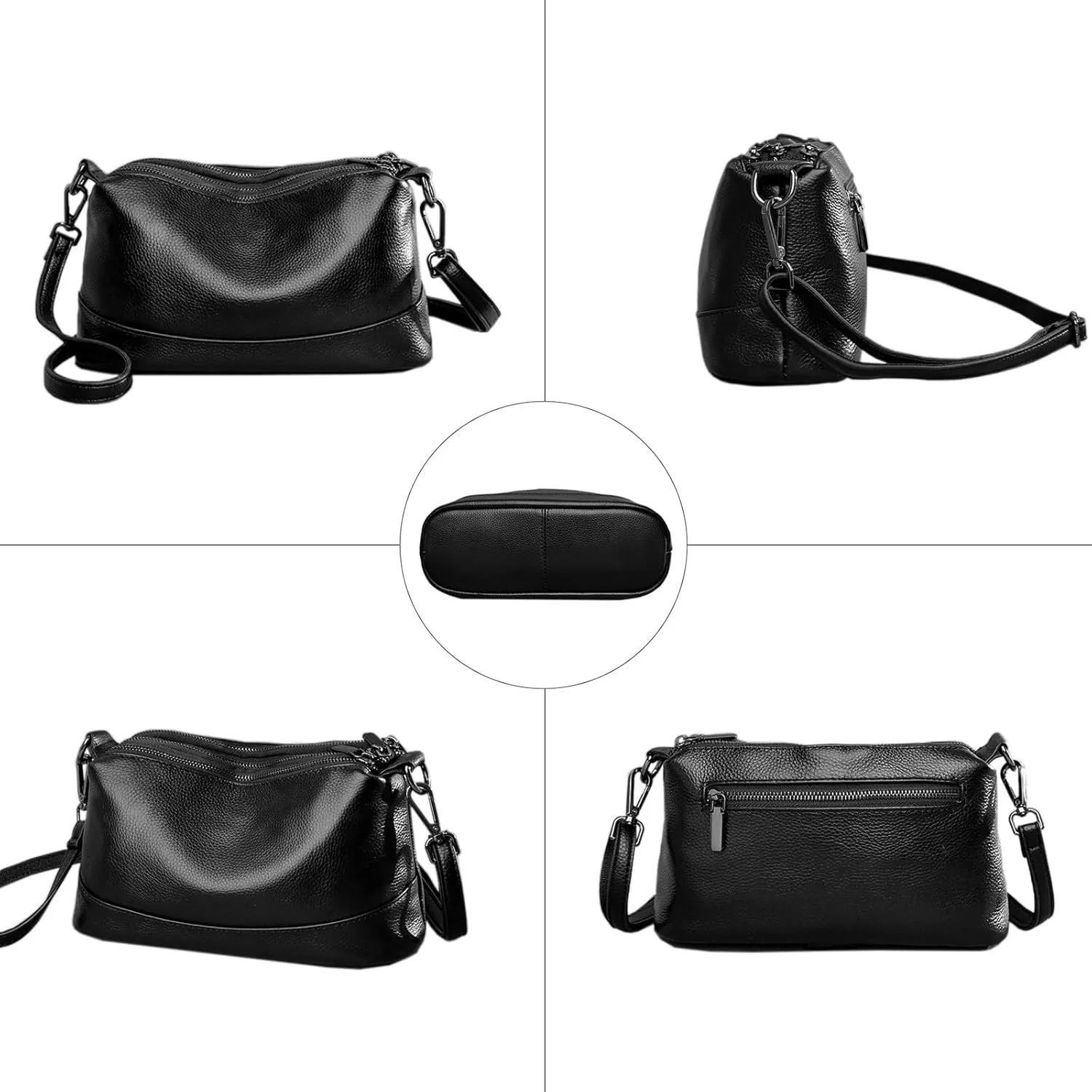 Genuine Leather Purses for Women Crossbody Bags Small Shoulder Handbags Trendy Clutch Cross Body Phone Purses