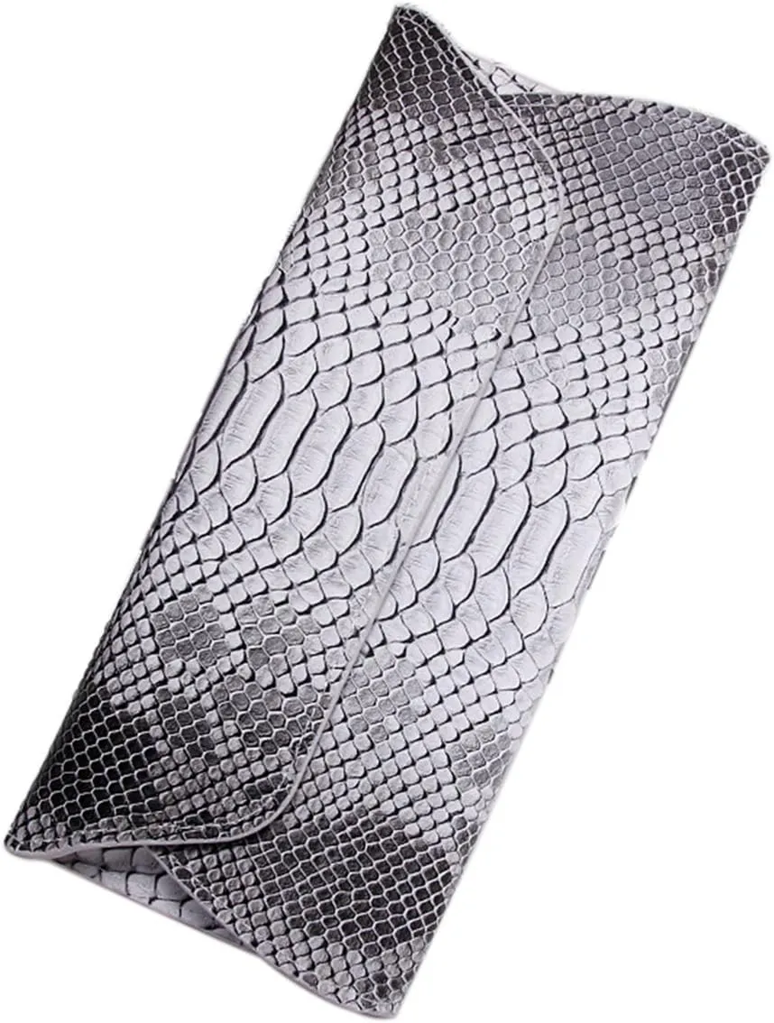 Genuine Leather Snakeskin Envelope Handbag Wallet Clutch for Women