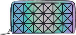 Geometric Clutch Wallet Luminous Lattice Purse Coin Purse Handbag For Women