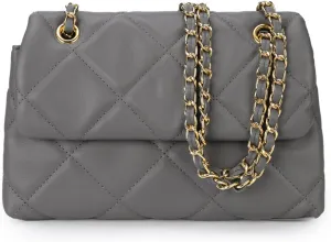 Gladdon Quilted Crossbody Purses for Women Small Ladies Shoulder Bags with Chain Trendy Clutch Purse Cute Designer Bag