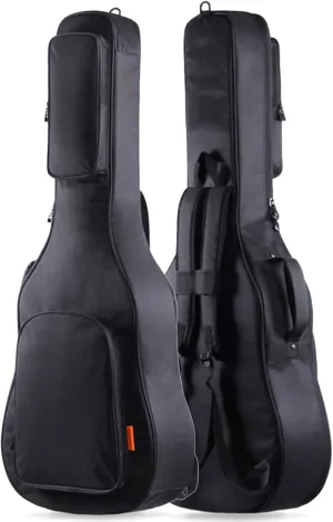 GLEAM Guitar Bag - Improved 0.5 inch Sponge Padding Guitar Case Gig Bag Fit 41 Inch Acoustic Guitar Waterproof