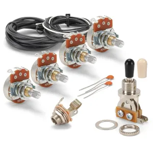Golden Age Wiring Kit for Gibson Les Paul Guitar with Standard Pots and Chrome Toggle Switch