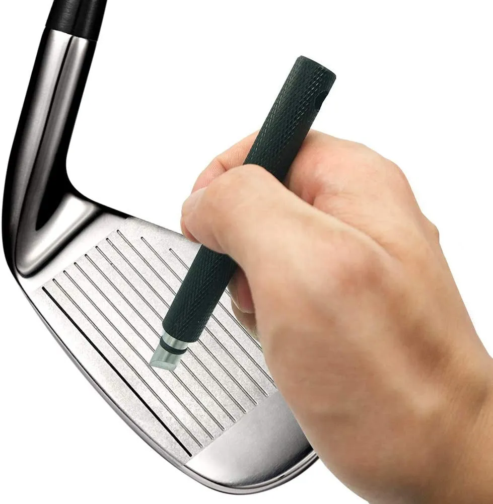 Golf Club Groove Sharpener Sharpening Tool Re-Grooving Cleaning Tool and Cleaner for Wedges & Irons