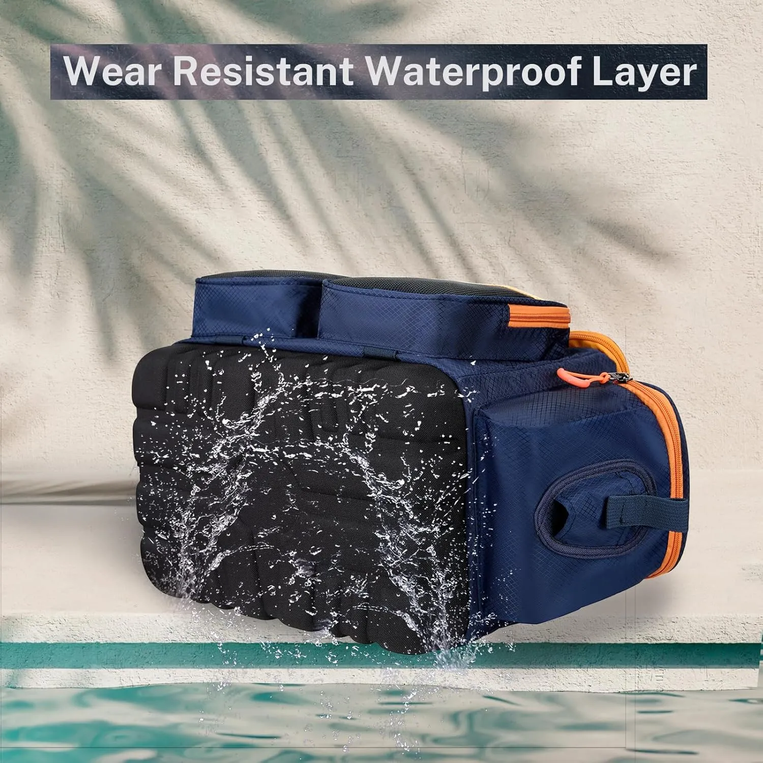 Gonex Fishing Tackle Bag, Water-Resistant Polyester Material Fishing Tackle Storage Bag with Padded Shoulder Strap and Non-Slip Base Suitable for 3600 3700 Tackle Box