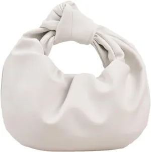 GORGLITTER Women's Cute Hobo Bag Ruched Twist PU Leather Clutch Purse Handbag with Magnetic Closure