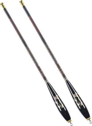 Goture 2Pcs Compact Telescopic Mini Pocket Fishing Rods, Bamboo Ultra Lightweight High Strength, River Dike Fishing Rods Fit for Beginners, 4/5/6/7/8/9/11/14FT Brown