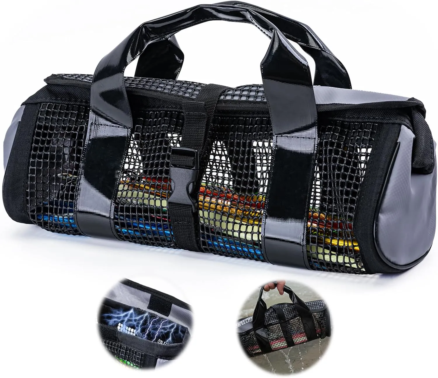 Goture Portable Lure Organizer - Fishing Storage Tackle Gear Accessories Bag