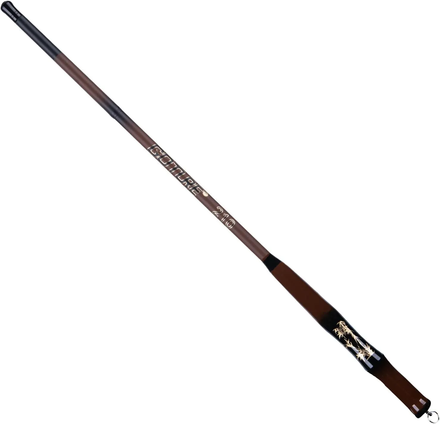Goture Telescopic Pocket Mini Fishing Pole, Portable Small Handle Fishing Pole, Ultralight High Strength Stream River Dike Lake Fishing Rods, 11FT, 19 Tone Dark Brown
