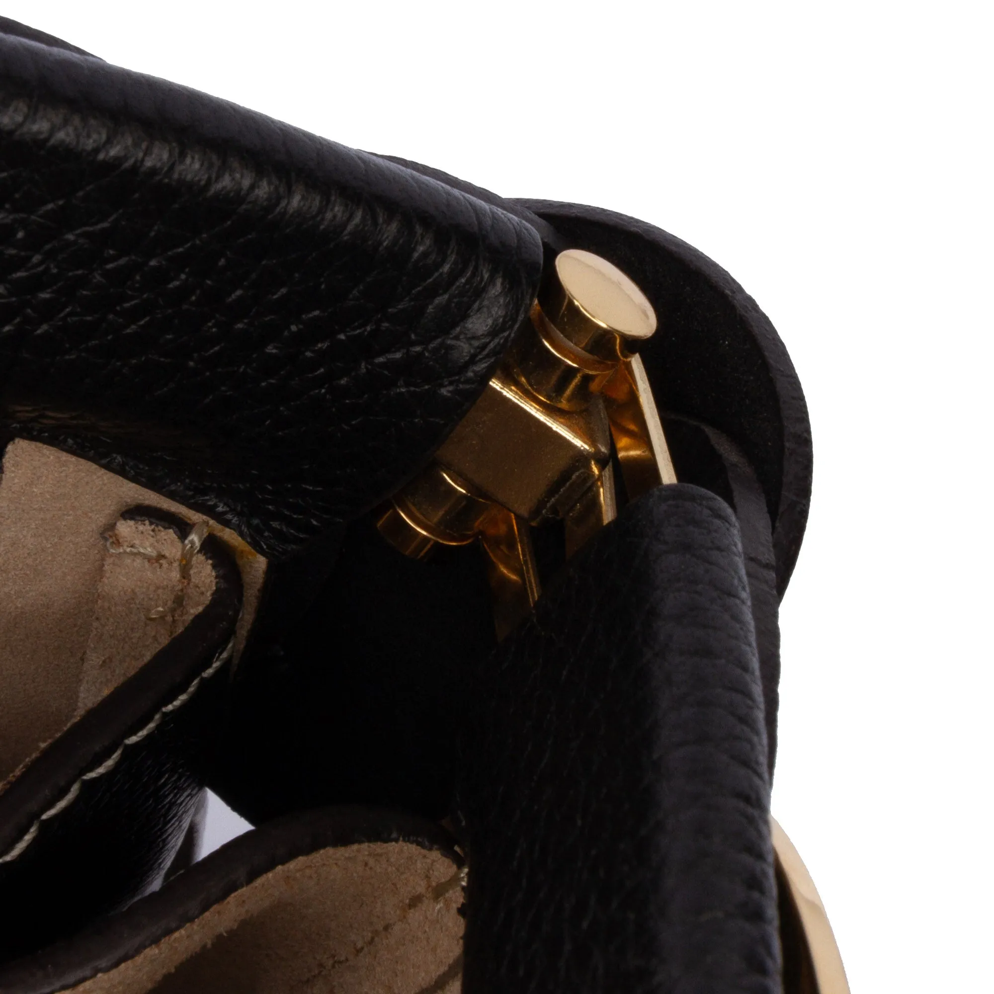 Grained Calfskin Braided Ring Darryl Clutch