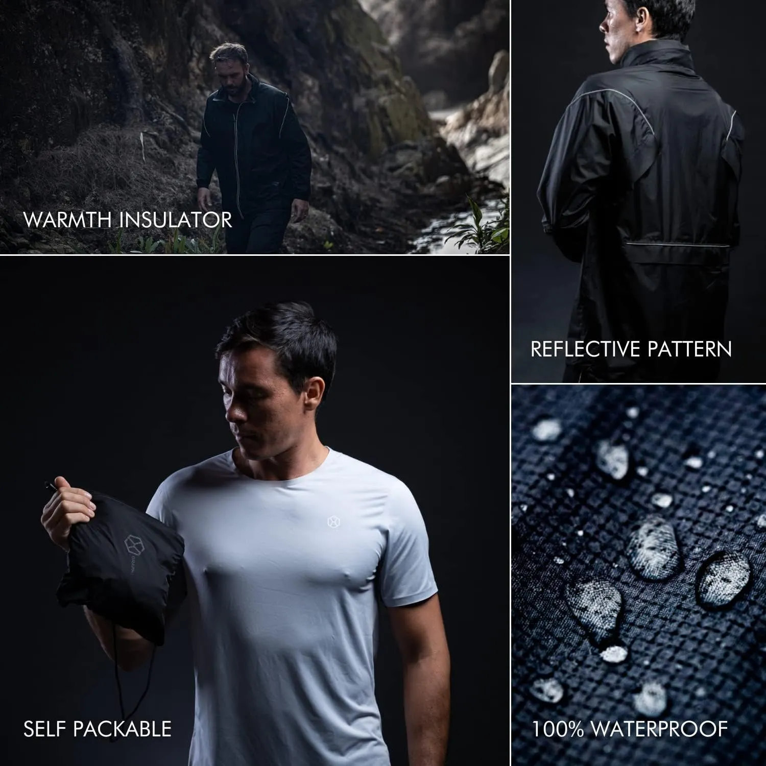 GRAPHENE-X Nomad(e) Ultralight Jacket | Abrasion-Resistant & Waterproof | Breathable Windproof Graphene Membrane Protection