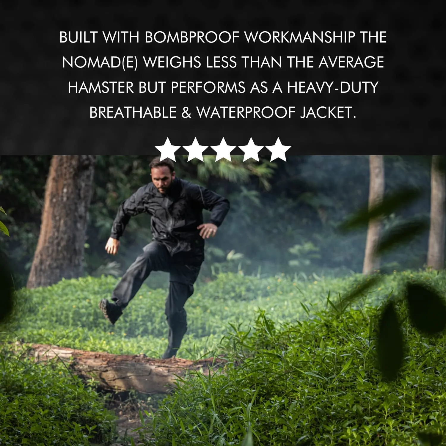 GRAPHENE-X Nomad(e) Ultralight Jacket | Abrasion-Resistant & Waterproof | Breathable Windproof Graphene Membrane Protection