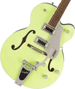 Gretsch G5420T Electromatic Classic Hollow Body Single-Cut 6-String Right-Handed Electric Guitar with Bigsby B60 Vibrato Tailpiece and Laurel Fingerboard (TwoTone Anniversary Green)