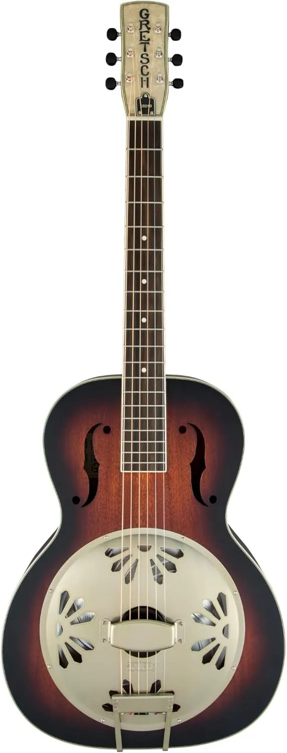 Gretsch G9240 Alligator Mahogany Round Neck Resonator 6-String Guitar with Padauk Fingerboard (Right-Handed, 2-Color Sunburst)