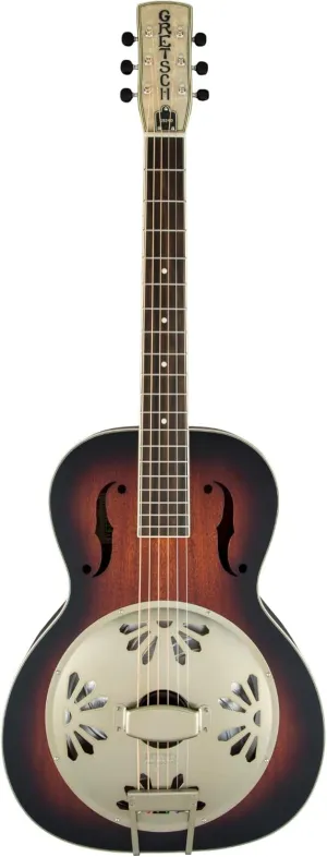 Gretsch G9240 Alligator Mahogany Round Neck Resonator 6-String Guitar with Padauk Fingerboard (Right-Handed, 2-Color Sunburst)
