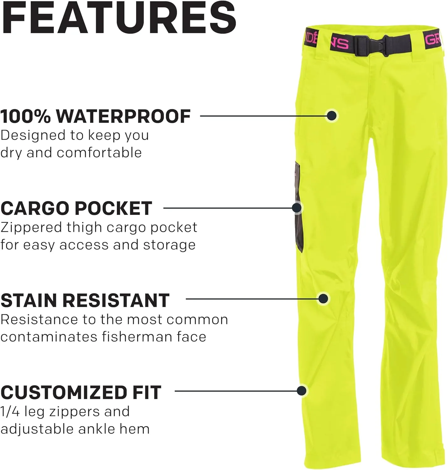 Grundéns Women's Weather Watch Pant | Updated | Waterproof, Stain-Resistant,