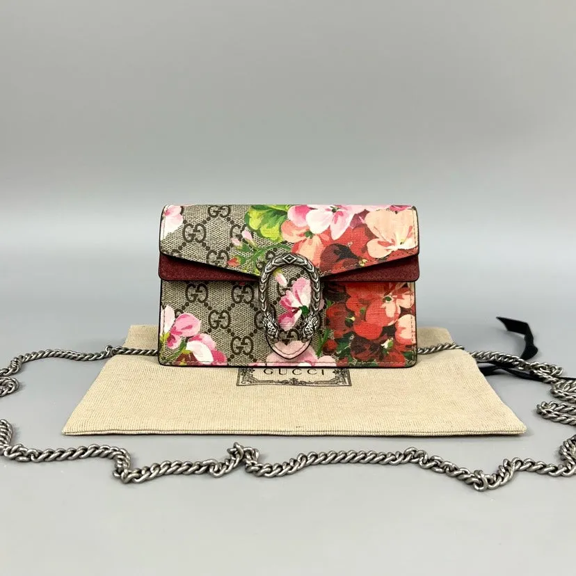Gucci Dionysus Mini Floral Canvas Crossbody Bag - Preloved, Multicolor