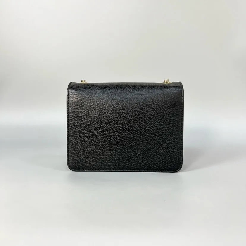 Gucci GG Marmont Black Leather Mini Crossbody Bag XJ10765
