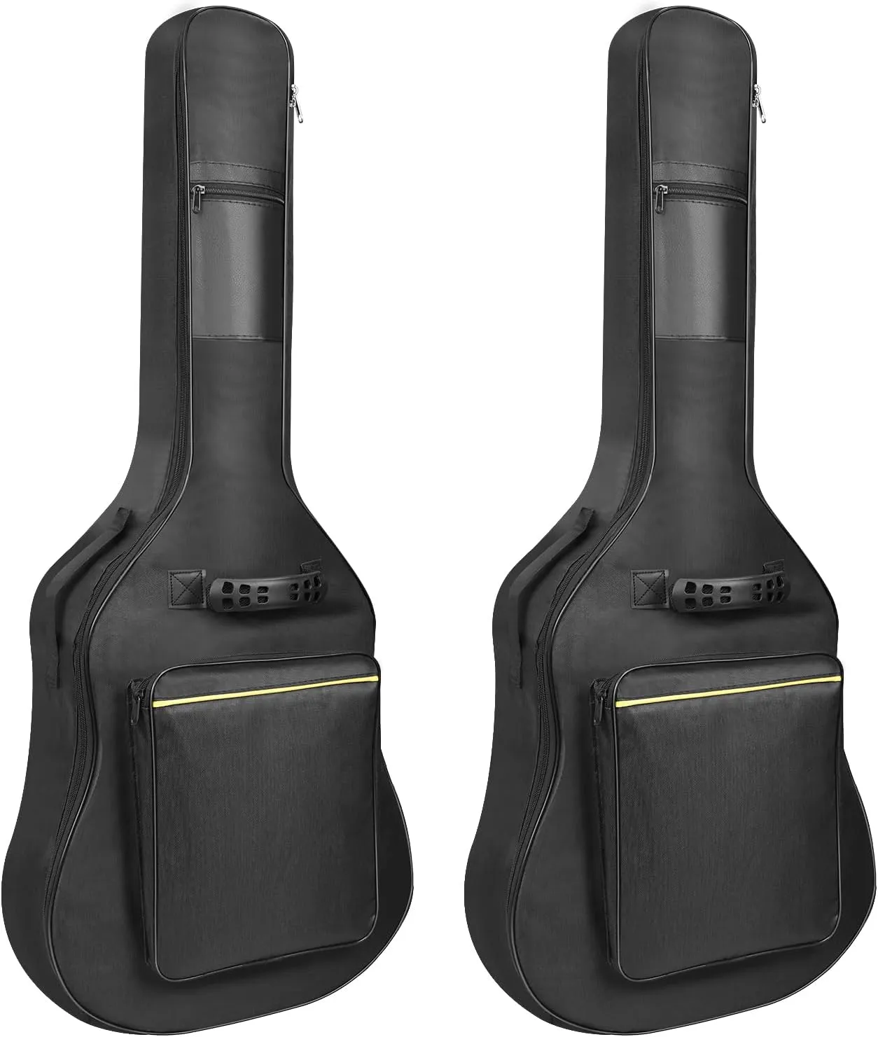 Guitar Bags, 2 Pack Guitar Gig Bag, 38 40 41 inch Electric Guitar Case, Waterproof Oxford Electric Guitar Gig Bag, Two Pockets, for Acoustic Classical Guitar, Ukulele, Bass Guitar(2 Pack)
