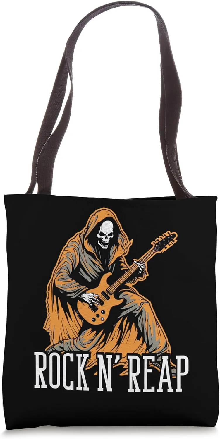 Guitar Halloween Costume Scary Guitar Player Trick Or Treat Tote Bag