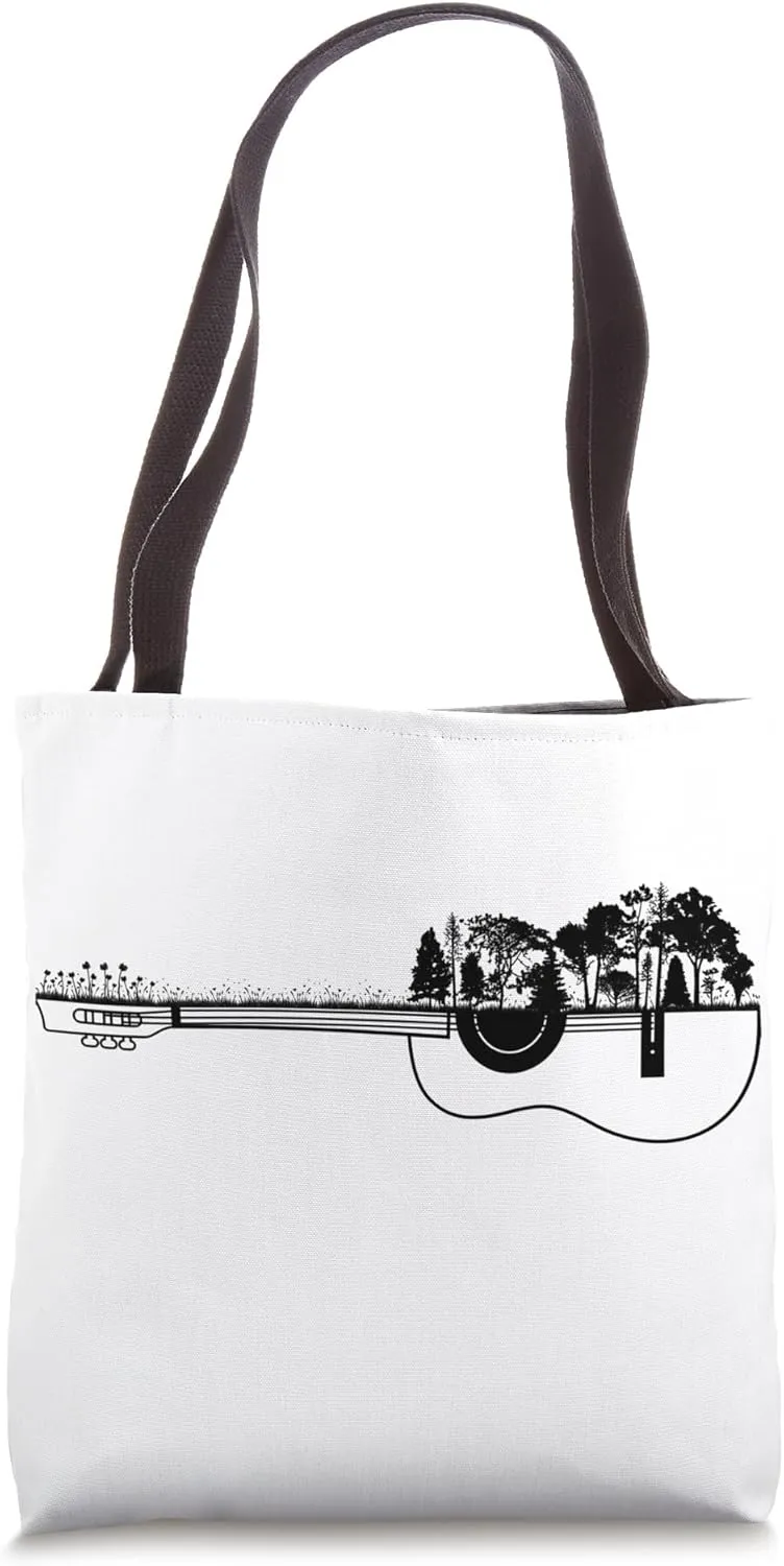 Guitar Lake Shadow Love Guitar Musician Men Women Tote Bag