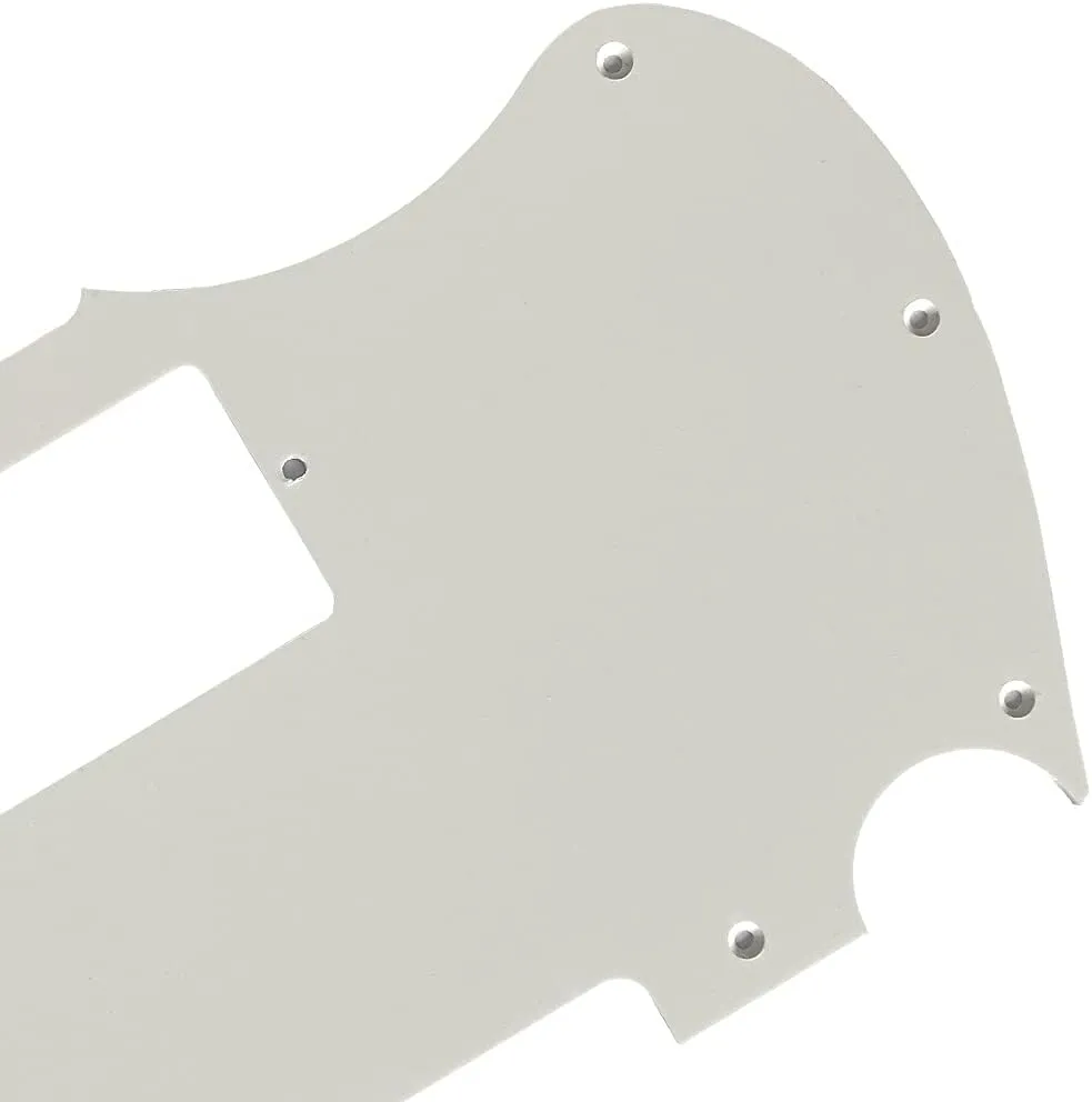 Guitar Parts For Fender Warmoth MJT Telemaster Jazzcaster PAF Style Guitar Pickguard (1 Ply White)