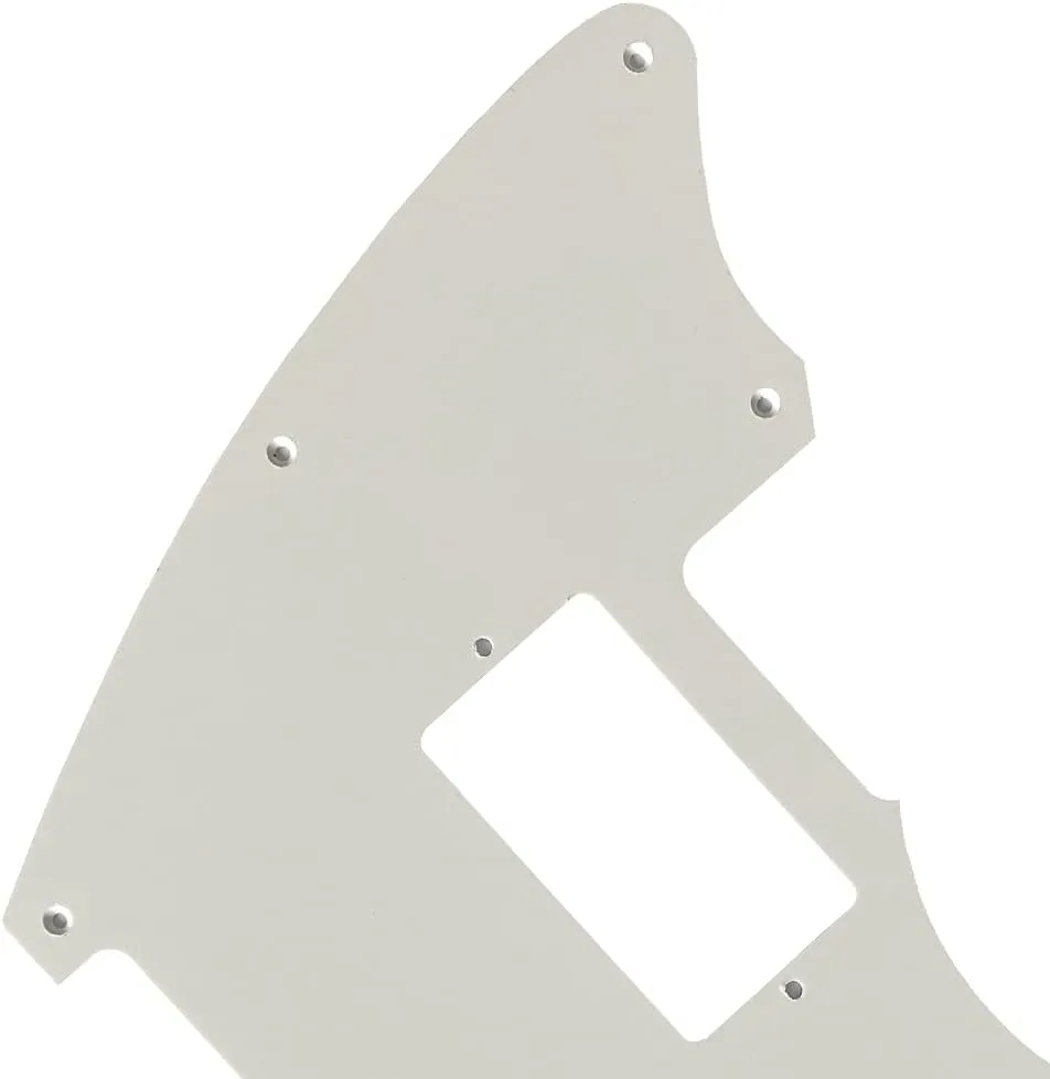 Guitar Parts For Fender Warmoth MJT Telemaster Jazzcaster PAF Style Guitar Pickguard (1 Ply White)