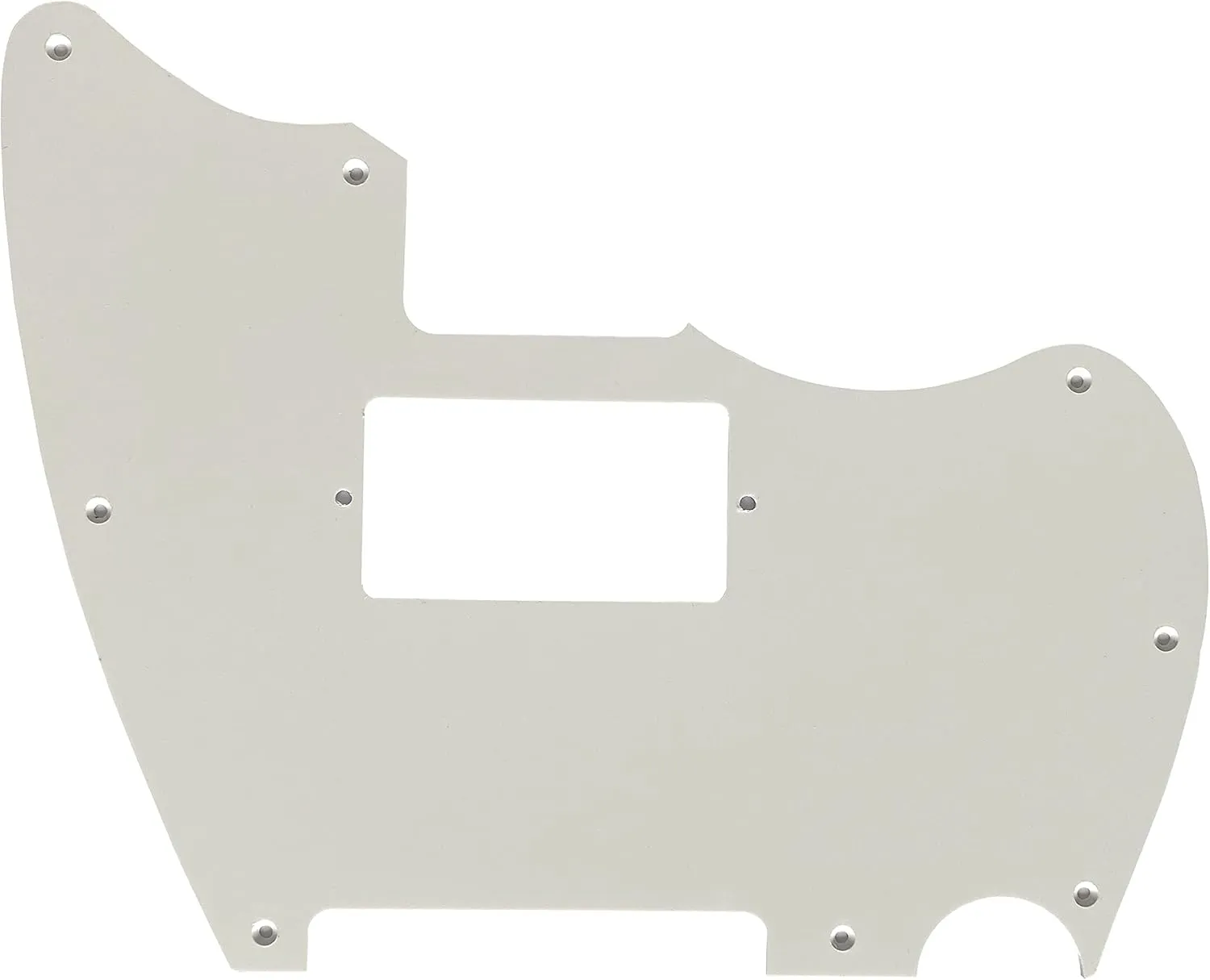 Guitar Parts For Fender Warmoth MJT Telemaster Jazzcaster PAF Style Guitar Pickguard (1 Ply White)