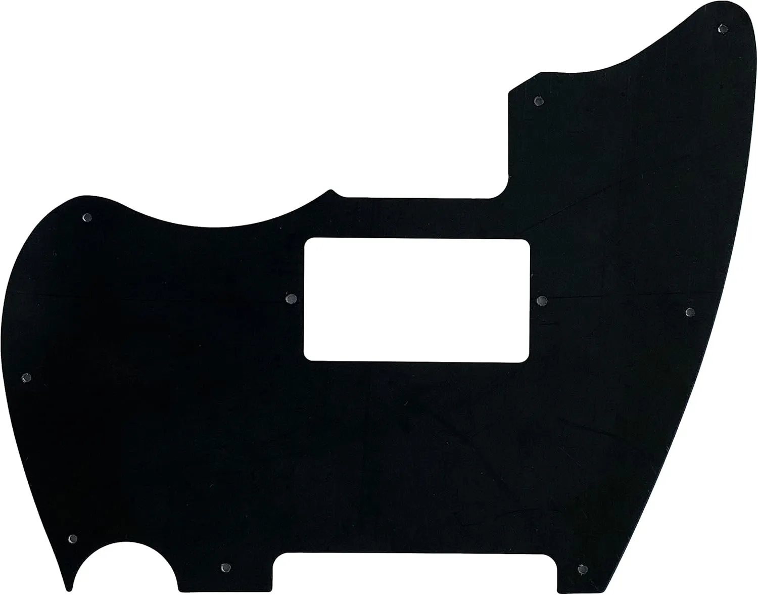 Guitar Parts For Fender Warmoth MJT Telemaster Jazzcaster PAF Style Guitar Pickguard (3 Ply Black)