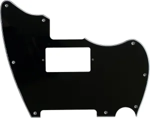 Guitar Parts For Fender Warmoth MJT Telemaster Jazzcaster PAF Style Guitar Pickguard (3 Ply Black)