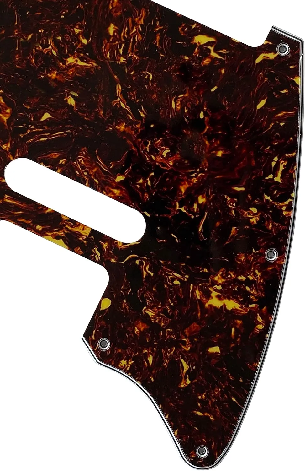 Guitar Parts For Fender Warmoth MJT Telemaster Jazzcaster Style Guitar Pickguard (4 Ply Brown Tortoise)