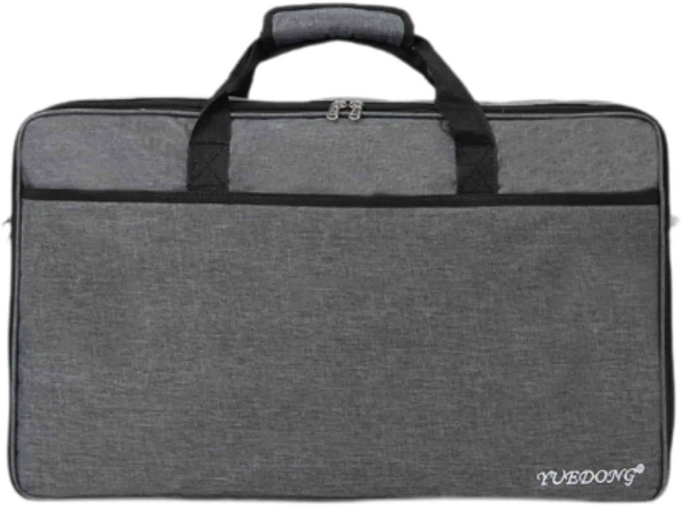 Guitar Pedal Board Bag Crossbody Bag Travel Case Pedalboard Zipper Pouch for Rehearsals, 52x32x12.5cm