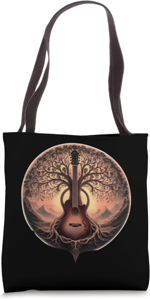 Guitar Tree Design for Musicians and Guitarists Tote Bag