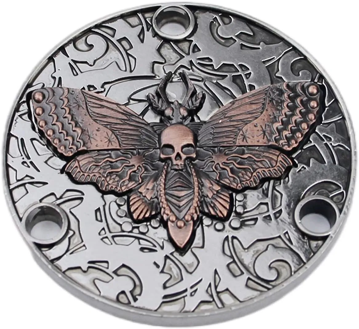 Guyker Guitar Back Cover Butterfly Skeleton Pattern Metal Toggle Switch for LP Style Guitar