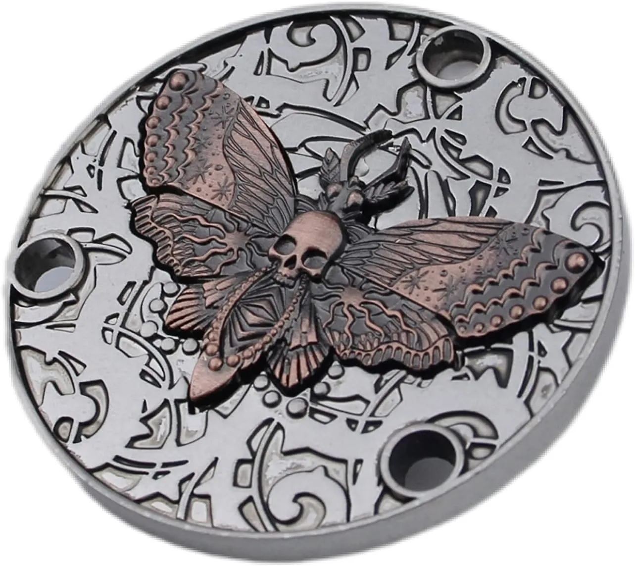 Guyker Guitar Back Cover Butterfly Skeleton Pattern Metal Toggle Switch for LP Style Guitar