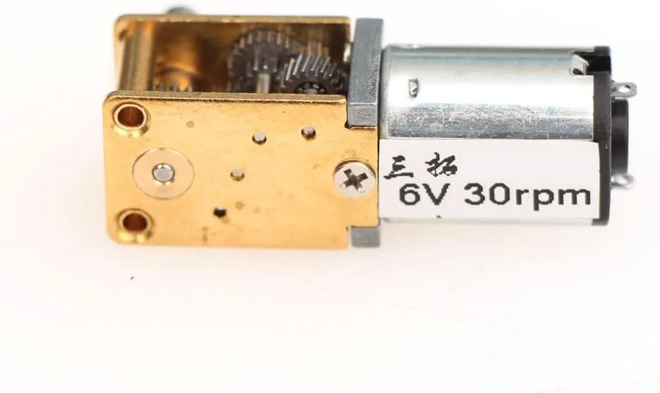 GW12N20 DC 6V 30 60 90rpm Smallest Worm Gear Motor Low Speed Ultra Mini Gear Box Reversible Electric Engine For Smart Car Robot - (Speed(RPM): 3V 45RPM)