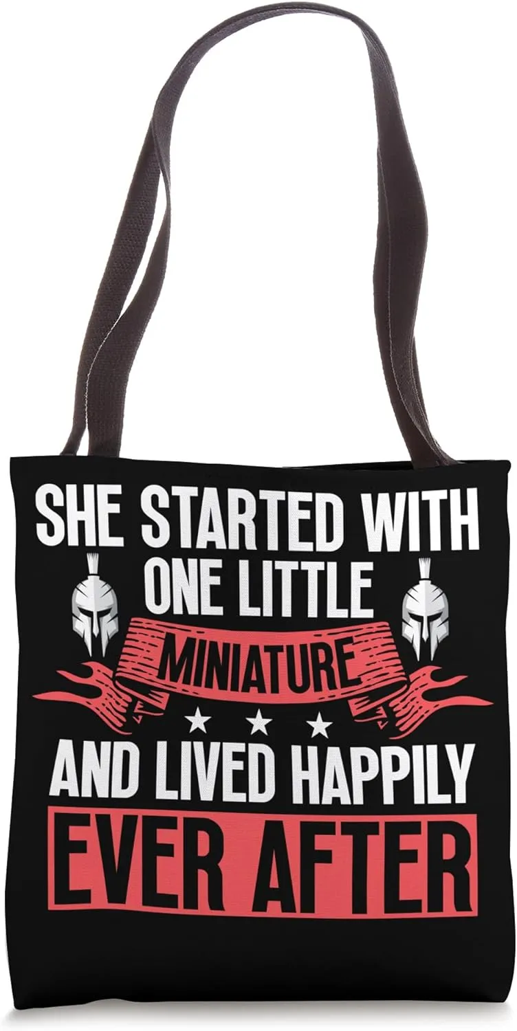 Hand-Painted Miniatures Funny Role-Playing Art Mini Painting Tote Bag