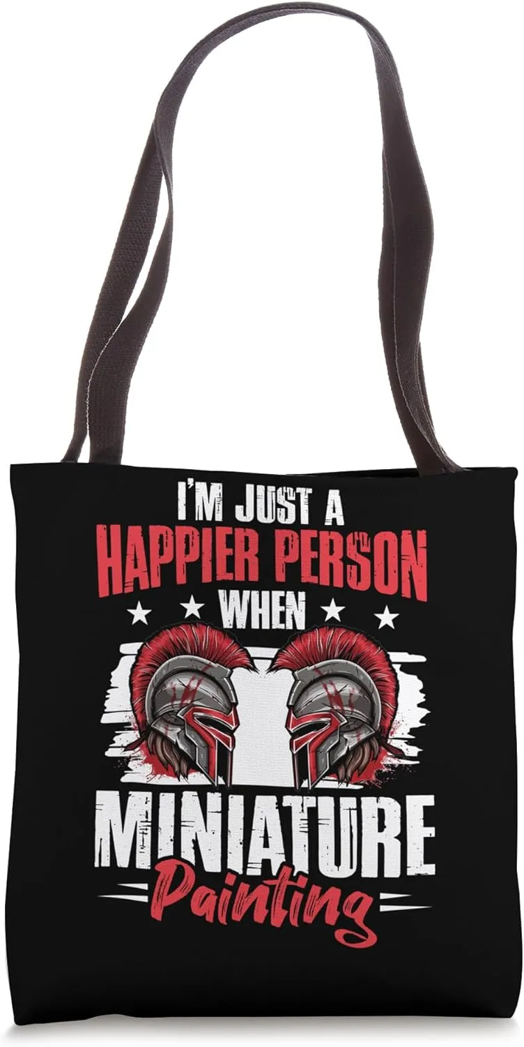 Hand-Painted Miniatures Funny Role-Playing Art Mini Painting Tote Bag