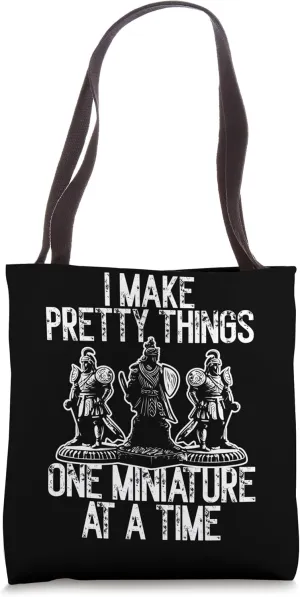 Hand-Painted Miniatures Funny Role-Playing Art Mini Painting Tote Bag