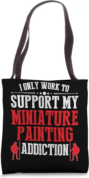 Hand-Painted Miniatures Funny Role-Playing Art Mini Painting Tote Bag