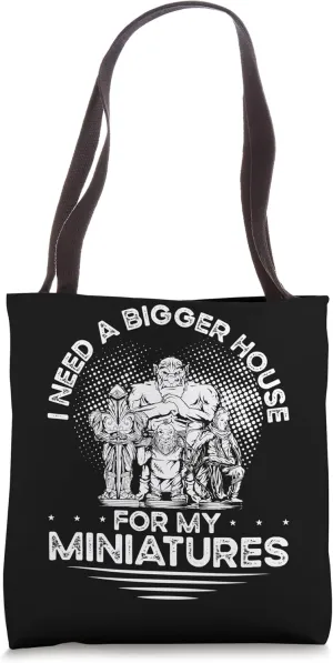 Hand-Painted Miniatures Funny Role-Playing Art Mini Painting Tote Bag