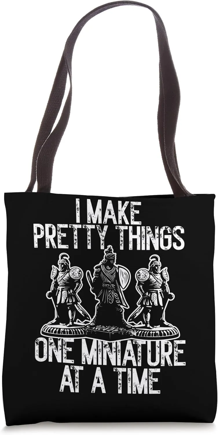 Hand-Painted Miniatures Funny Role-Playing Art Mini Painting Tote Bag
