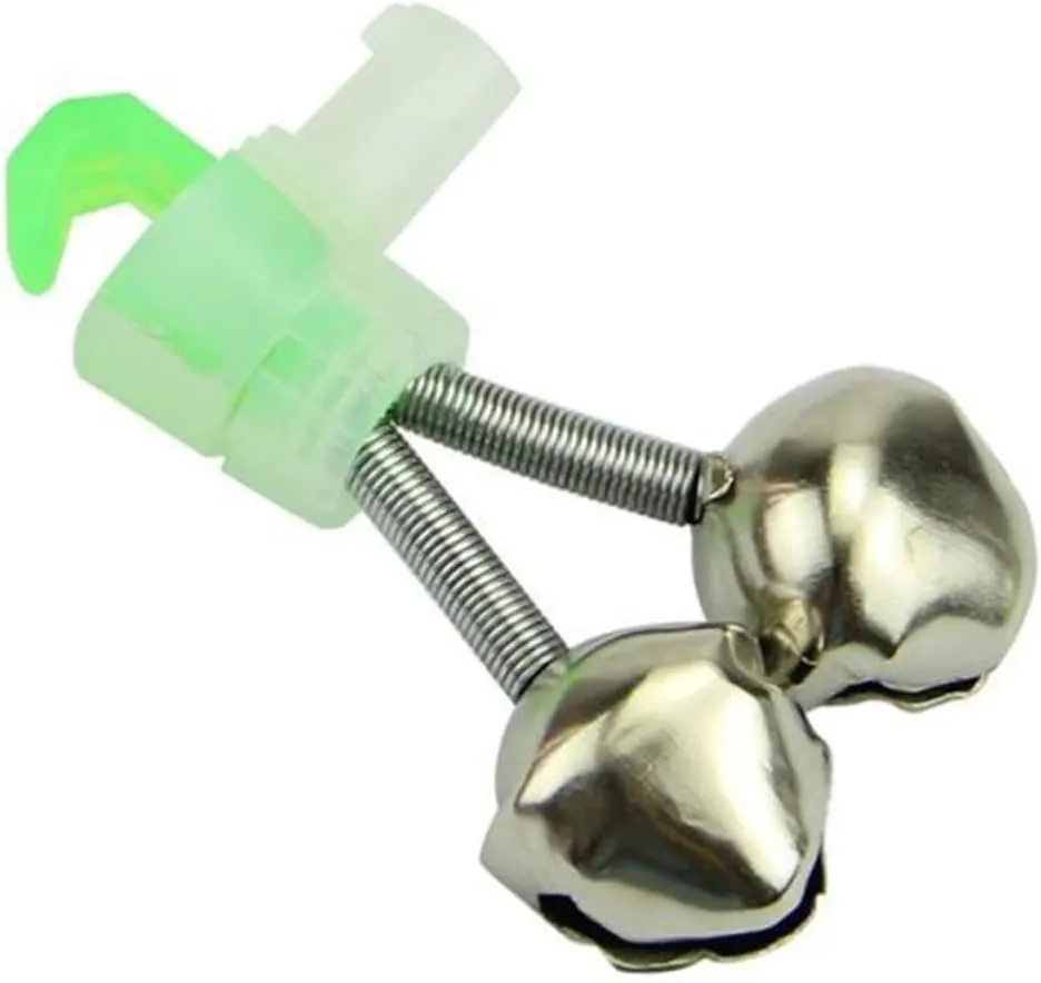 Happyyami 20 Pcs Bite Sound Alert Ring Fishing Tackle Watermelon Lid Fishing Bait Alarm LED Fishing Bells Fishing