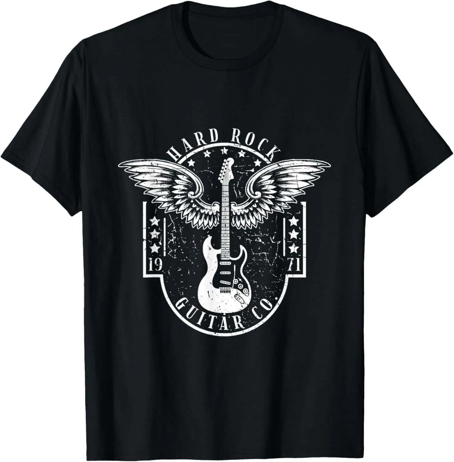 Hard Rock Guitar Co. Guitarist Rock And Roll Rocker Musician T-Shirt