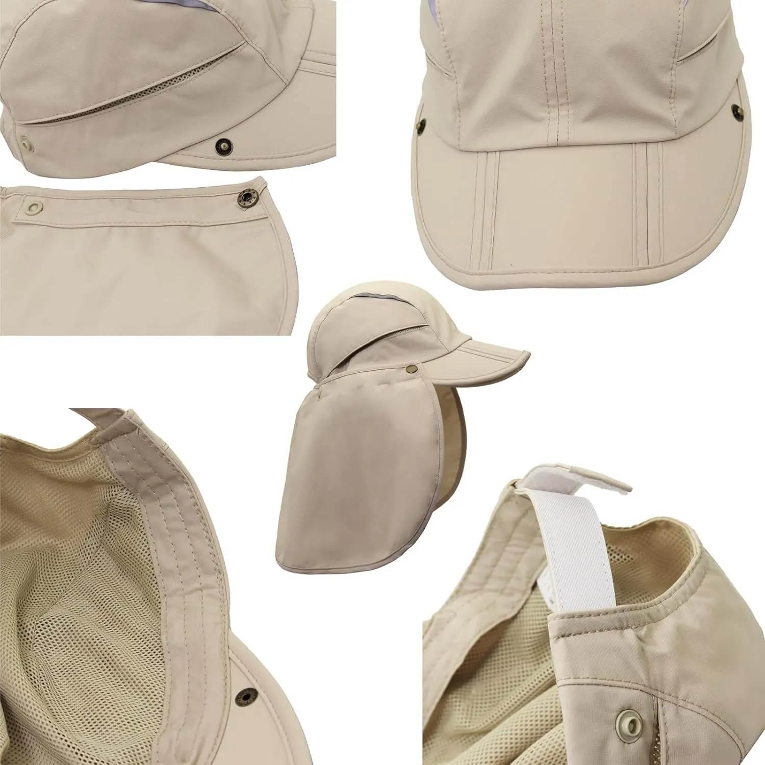 Hat with Neck Protection Detachable Multi-Purpose Summer Sun Hat Sun Protection Breathable Quick Dry UV Protection