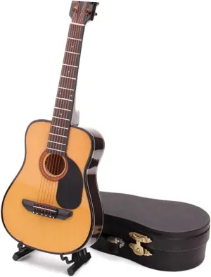 Hemoton 1pc Mini Guitar Model Decoration Lifelike Prop for Household Decor Teaching Aid Birthday Fine Workmanship Adds Classical Atmosphere to Home