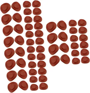 Hemoton 90pcs Miniature Hats for Dolls Cute Tiny Hat Decor for Dollhouse Crafts Party Supplies Costumes Rich