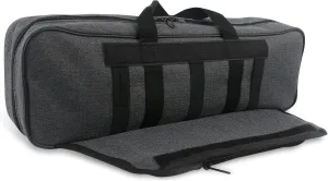 Hikary 43CM/17Inch Fishing Rod Case - Portable Folding Fishing Pole Tackle Storage Bag (gray)