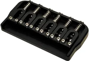 Hipshot 6-String US Fixed Guitar Bridge .125 Black
